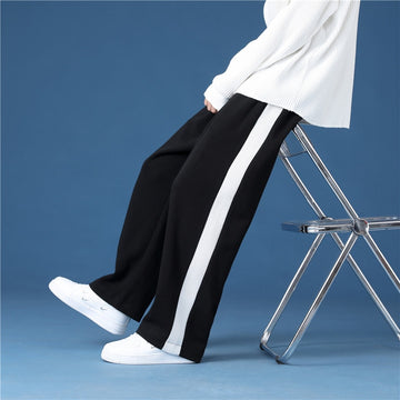 Summer Casual Pants Men Fashion Oversized Wide-leg Pants Men Korean Loose Sweatpants Straight Pants Mens Joggers Trousers M-4XL aidase-shop